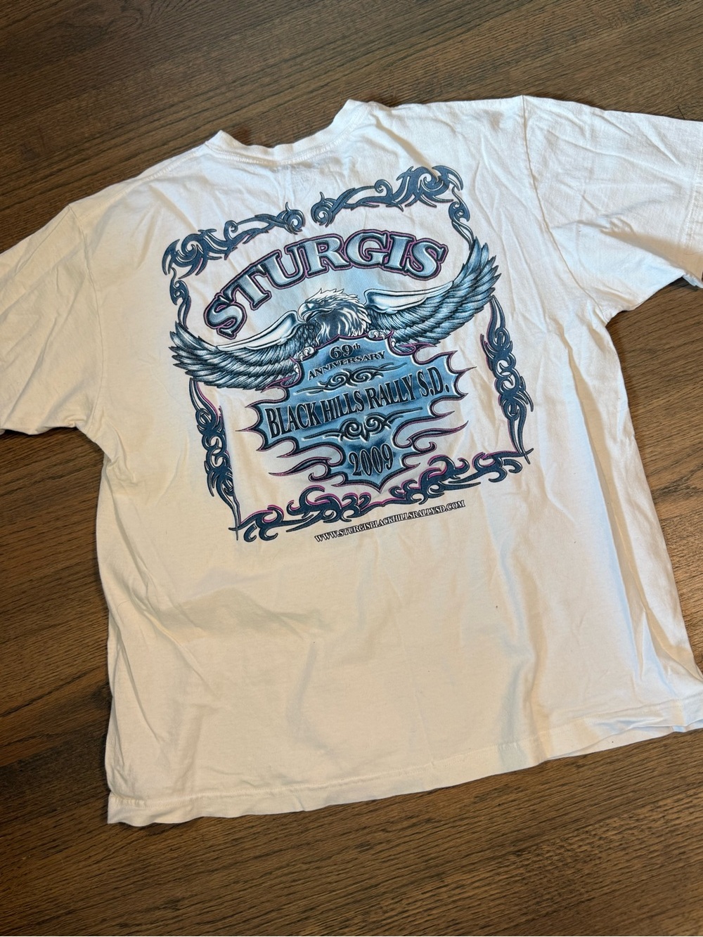 Sturgis 2009 Foot Locker Motorcycle T-Shirt Size Large